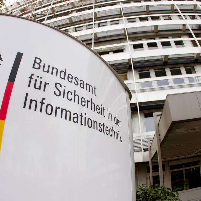 Der Eingang des Bundesamtes für Sicherheit in der Informationstechnik in Bonn
