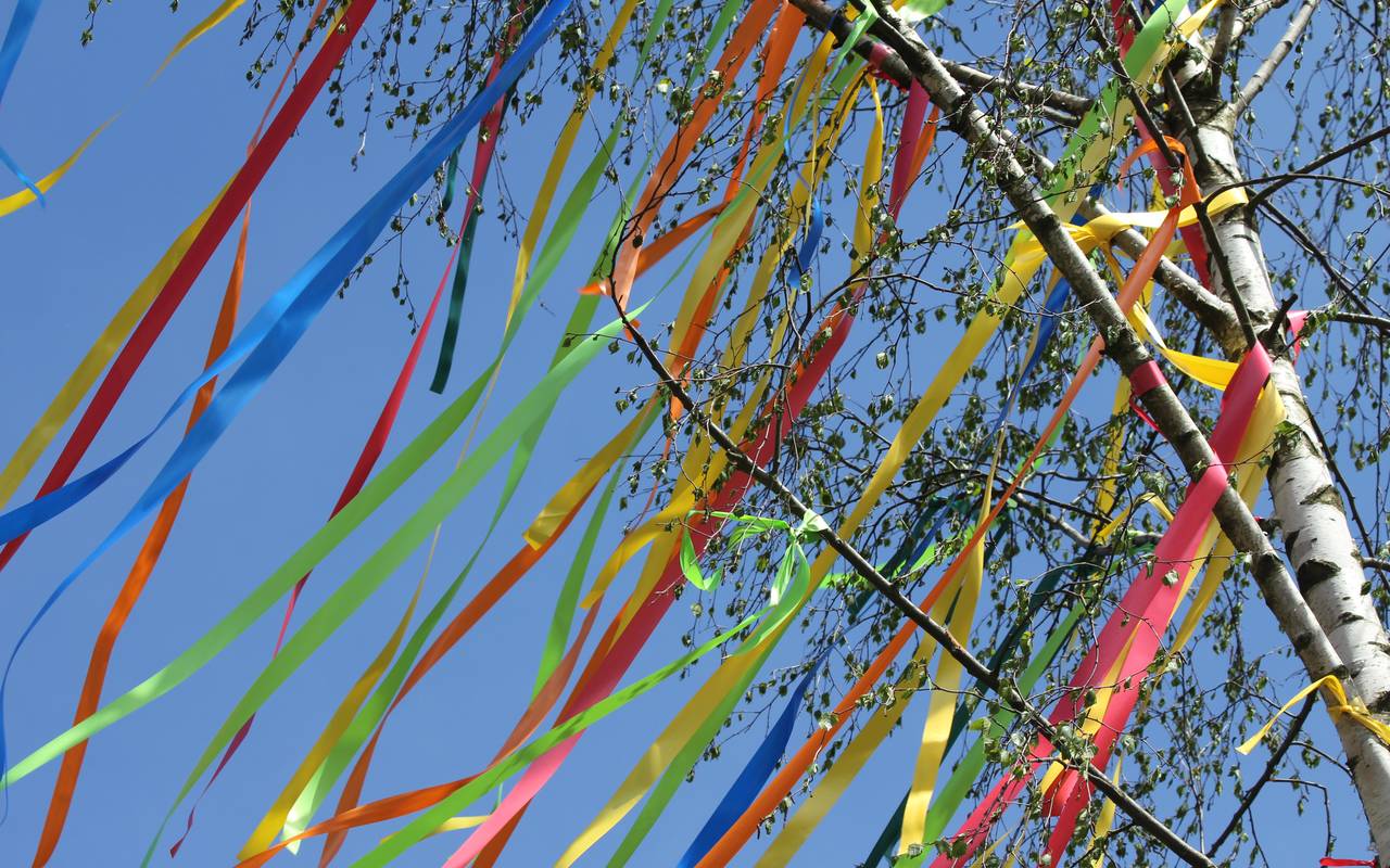 geschmückter Maibaum