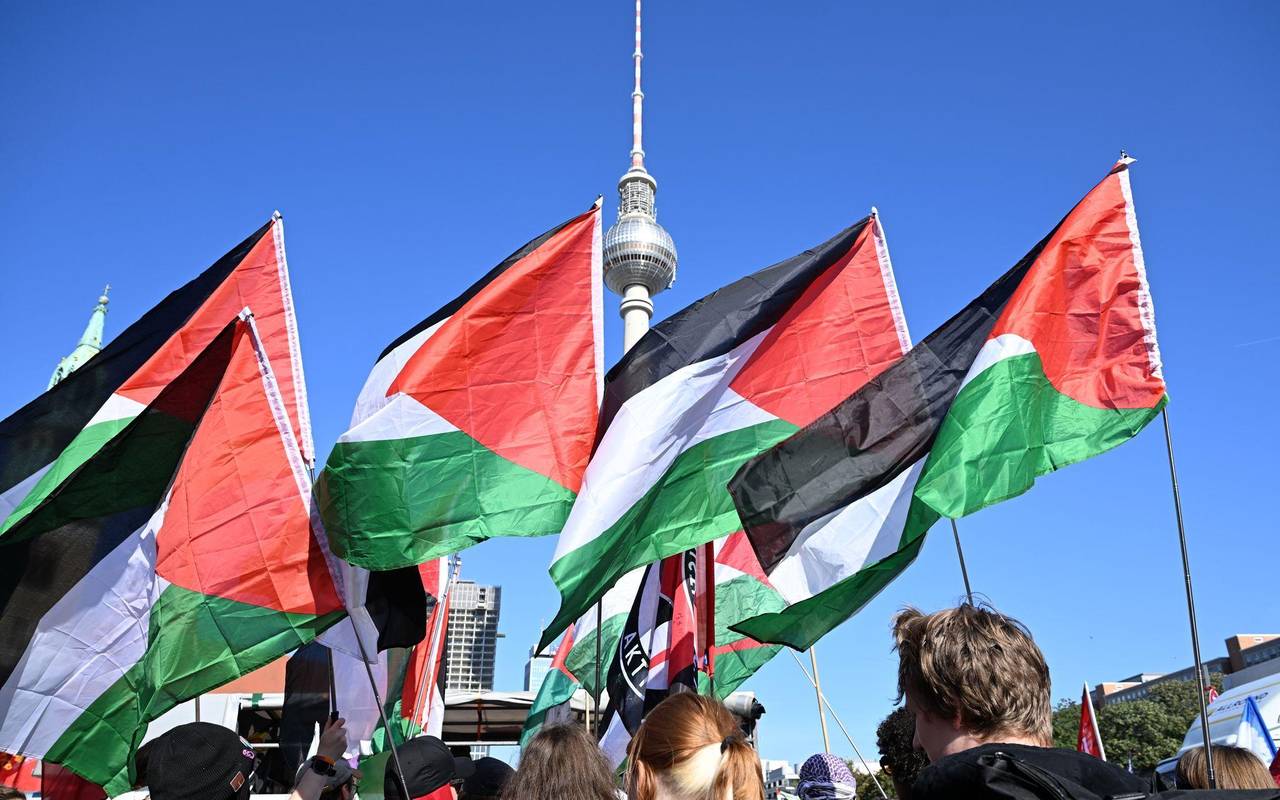 Demonstration für Gaza in Berlin