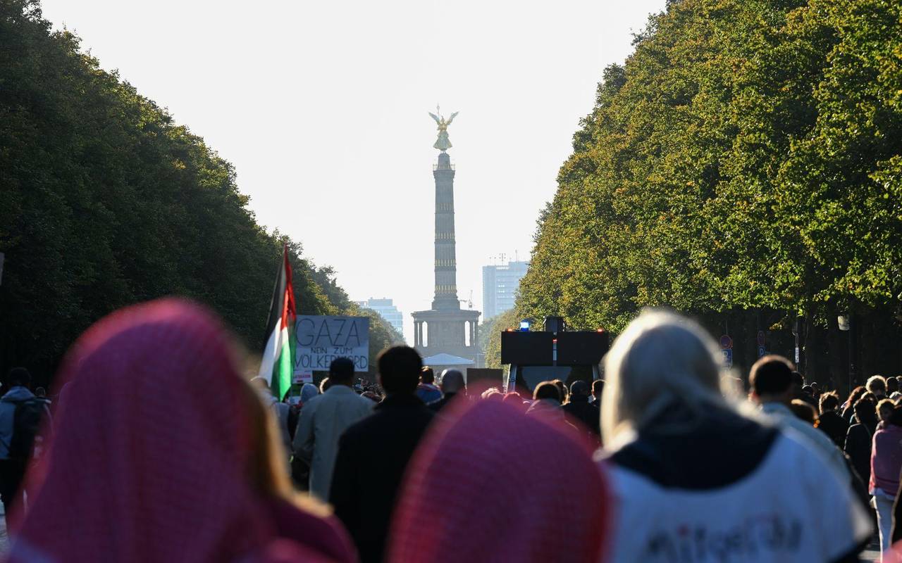 Demonstration für Gaza in Berlin