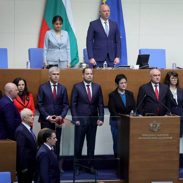 Rossen Scheljaskow (oben Mitte) war früher Parlamentspräsident.