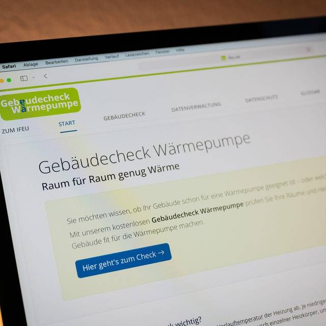 Die Webseite des «Gebäudecheck Wärmepumpe»