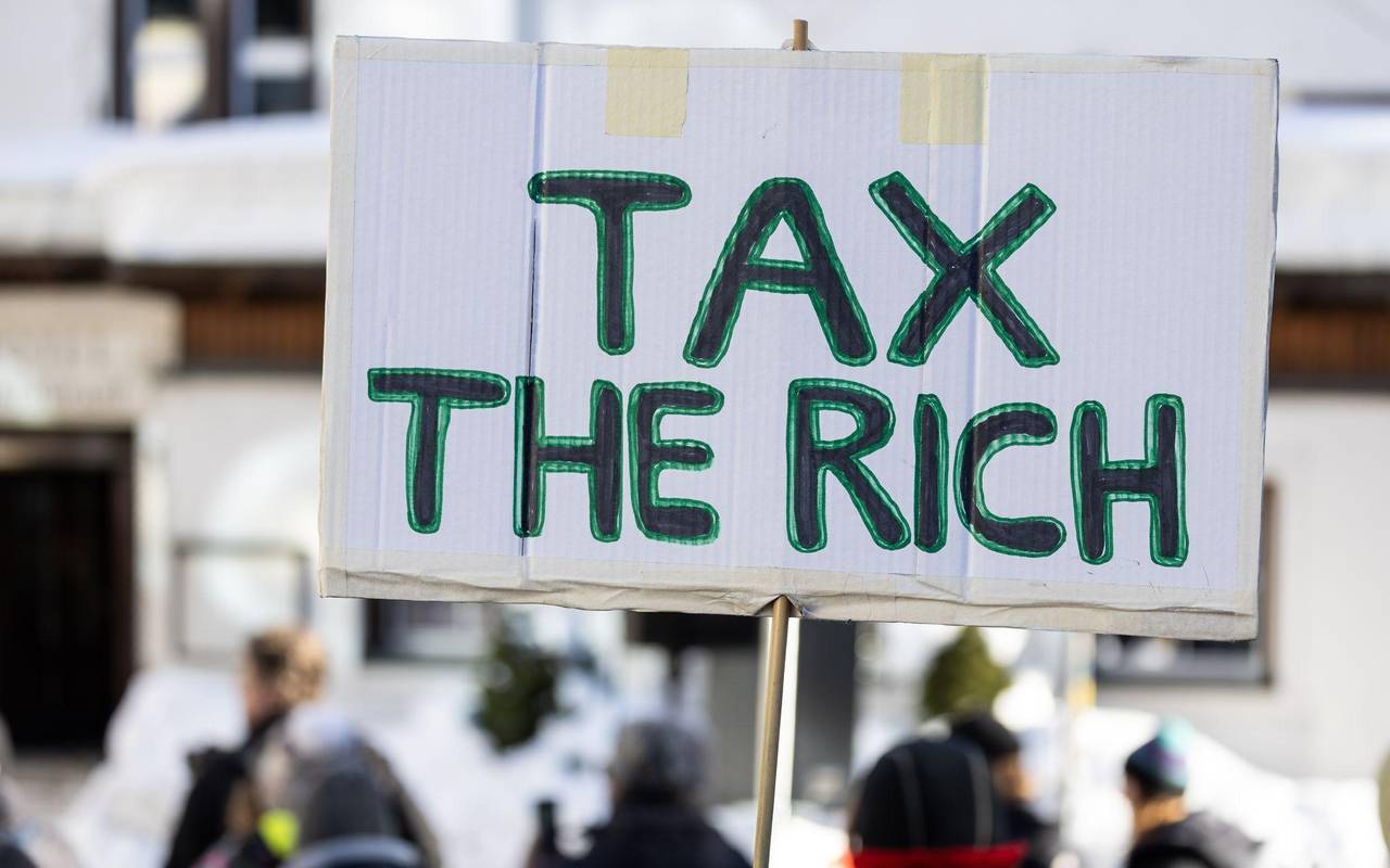 Demonstration beim WEF