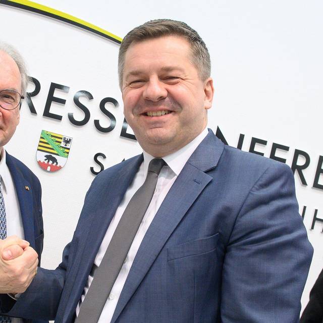 Reiner Haseloff und Sven Schulze