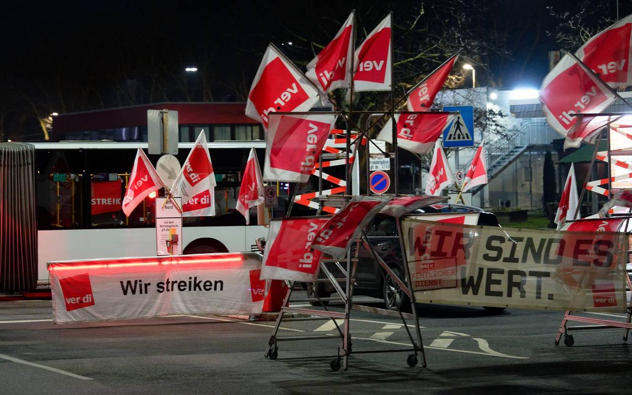 Verdi-Warnstreik in Köln