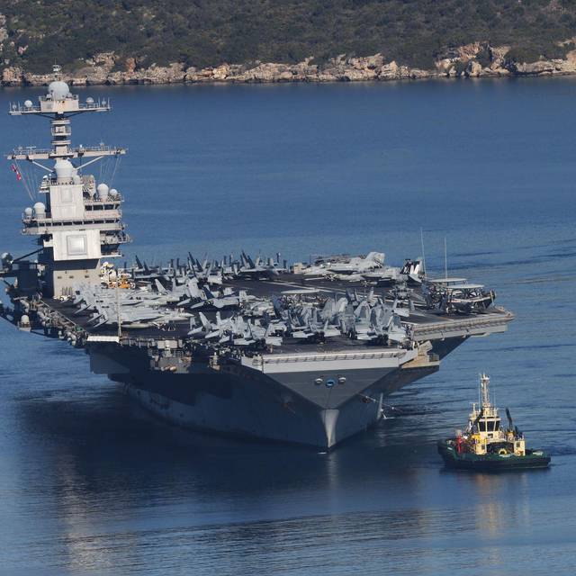 US-Flugzeugträger «USS Gerald R. Ford» verlässt Kreta