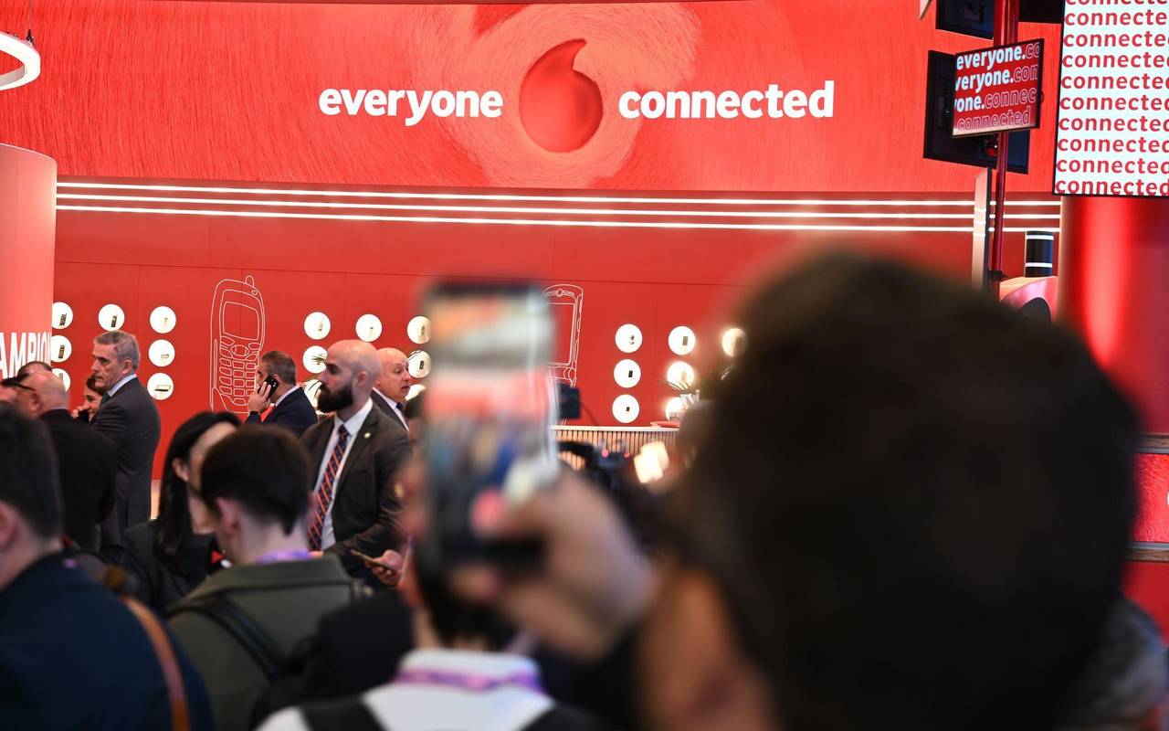 Vodafone-Messestand beim MWC