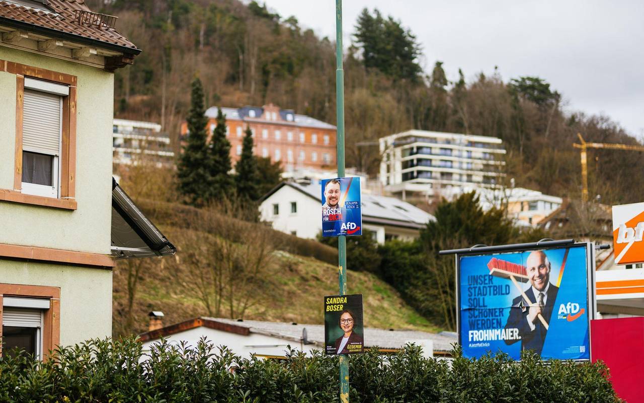 Wahlplakate in Lahr