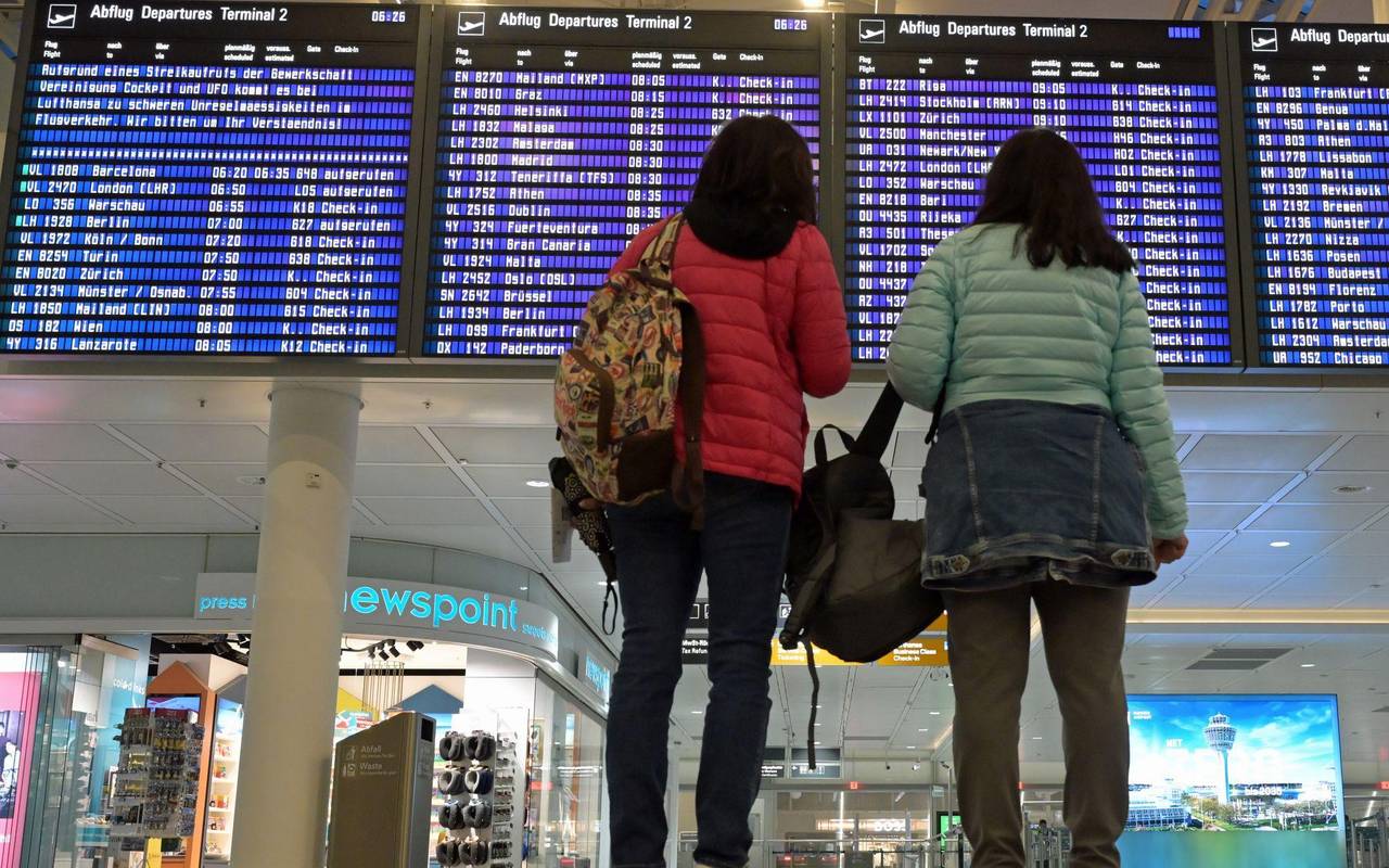 Pilotenstreik bei der Lufthansa - München