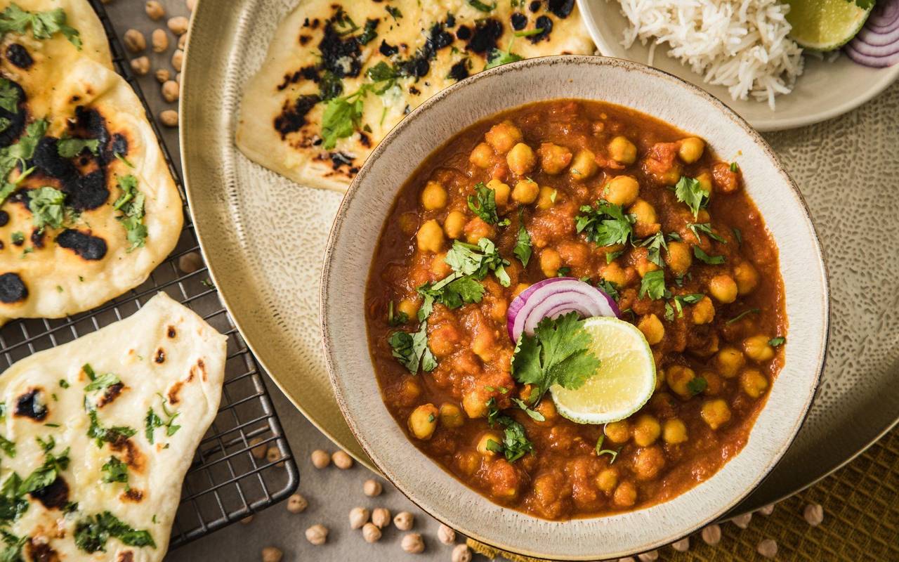 Indisches Kichererbsencurry