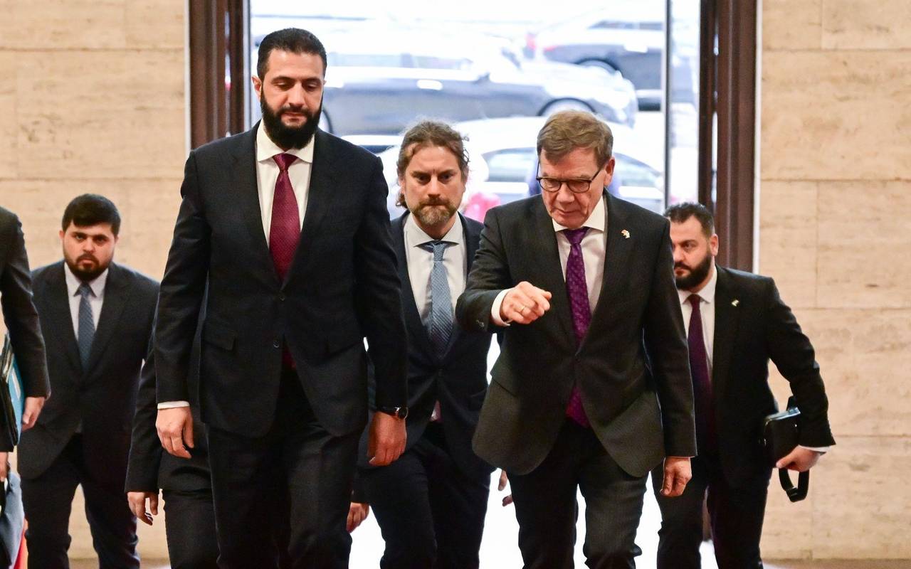 Syriens Übergangspräsident Ahmed al-Scharaa besucht Berlin