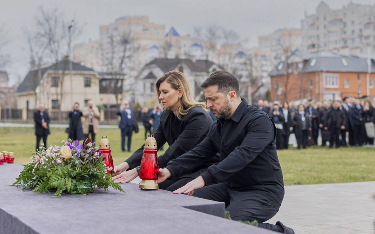 Ukraine-Krieg - Jahrestag der Befreiung von Butscha