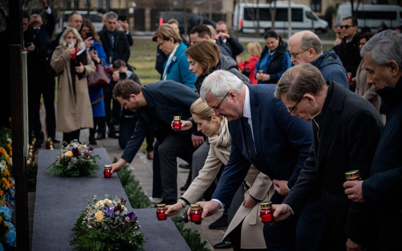 Ukraine-Krieg - Jahrestag der Befreiung von Butscha