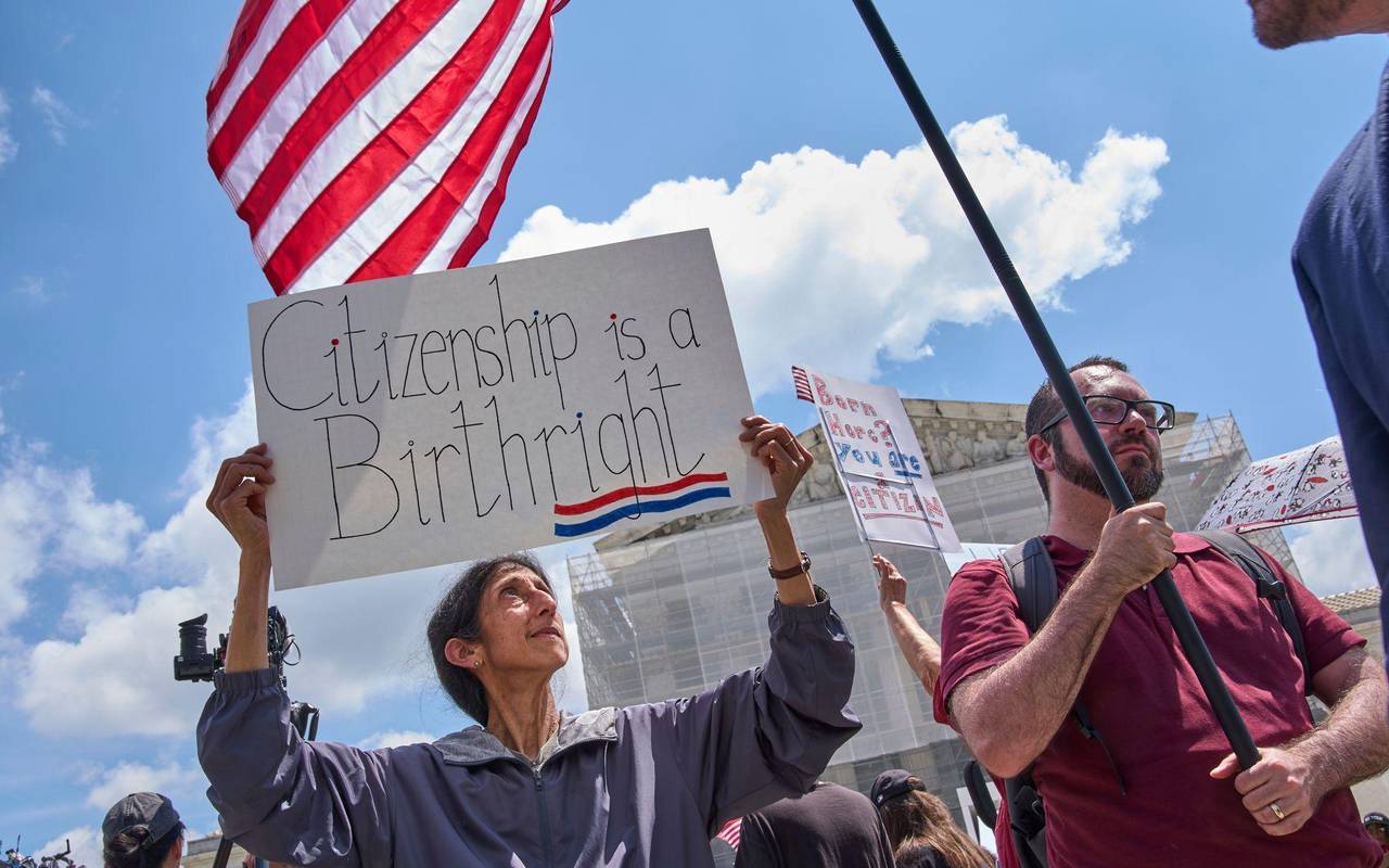 Demonstration vor dem Supreme Court