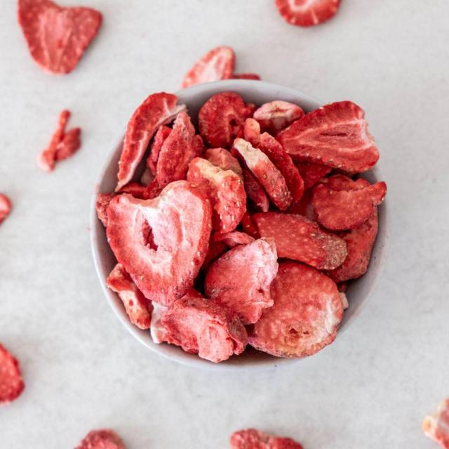 Gefriergetrocknete Erdbeeren