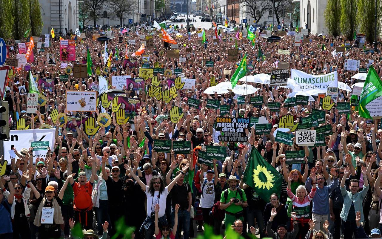 Demonstration für Erneuerbare Energien - München