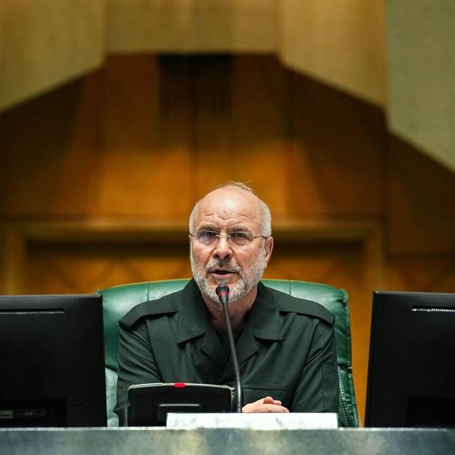 Parlamentspräsident Mohammad Bagher Ghalibaf