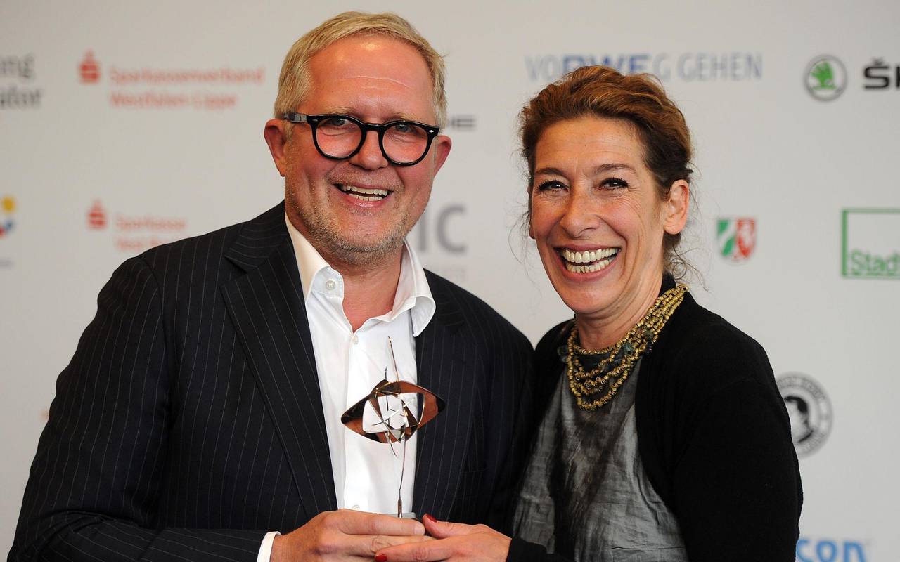 Harald Krassnitzer und Adele Neuhauser mit Grimme-Preis