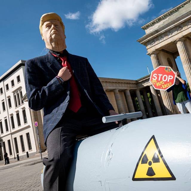 Demonstration gegen Atomwaffen