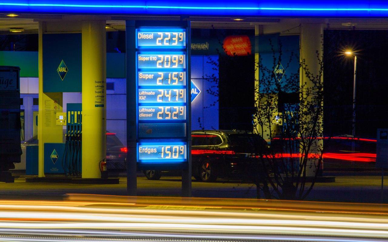 Kraftstoffpreise an einer Tankstelle