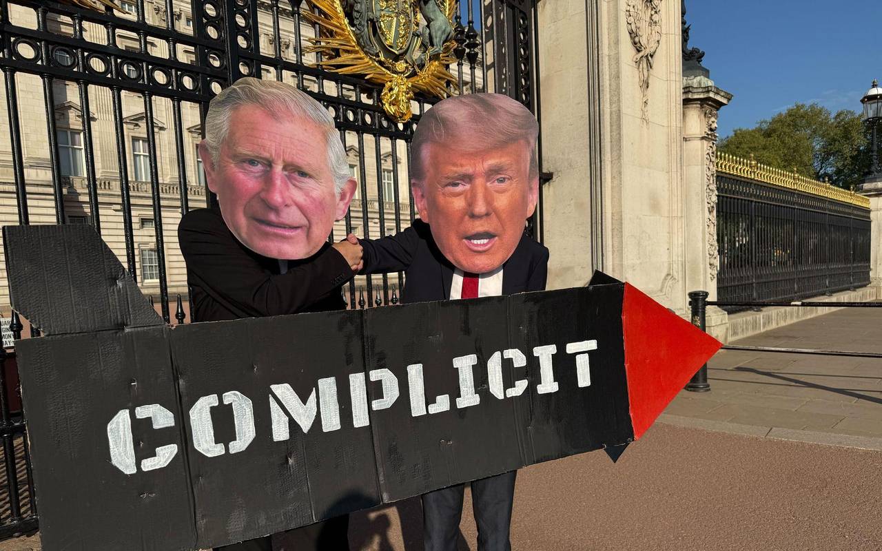 König Charles in den USA - Protest der „Stop Trump Coalition“