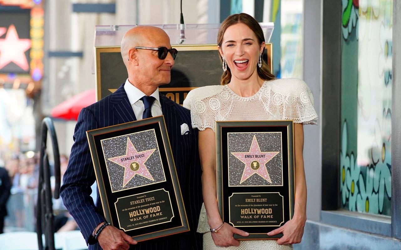 Stern auf «Walk of Fame» für Blunt und Tucci