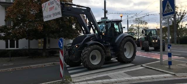 Erneute Trecker-Demo bei uns