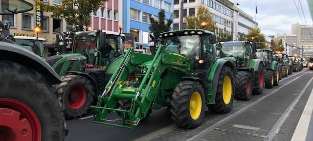 Landwirte demonstrieren in Bonn