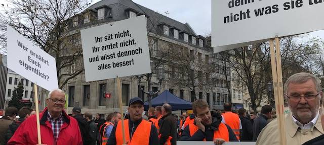 Landwirte demonstrieren in Bonn