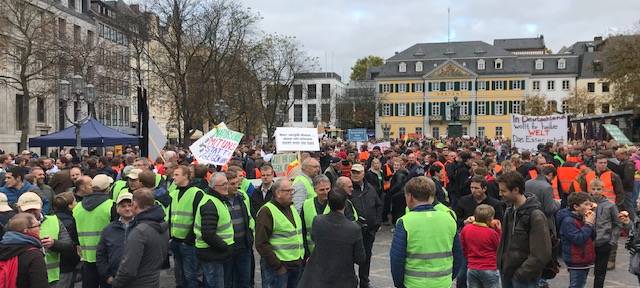 Landwirte demonstrieren in Bonn
