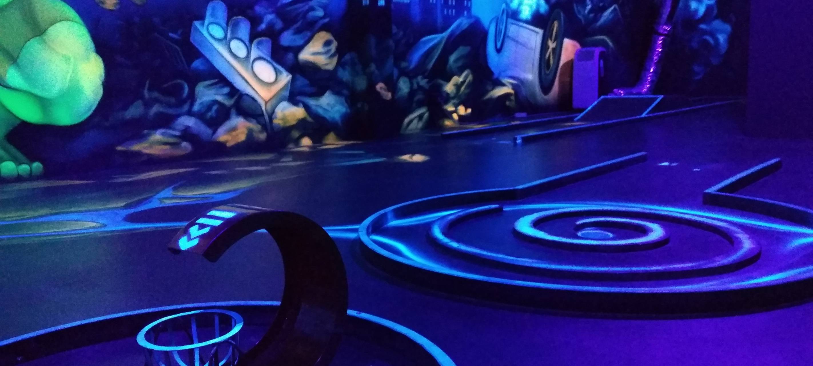 3D Schwarzlicht Golf