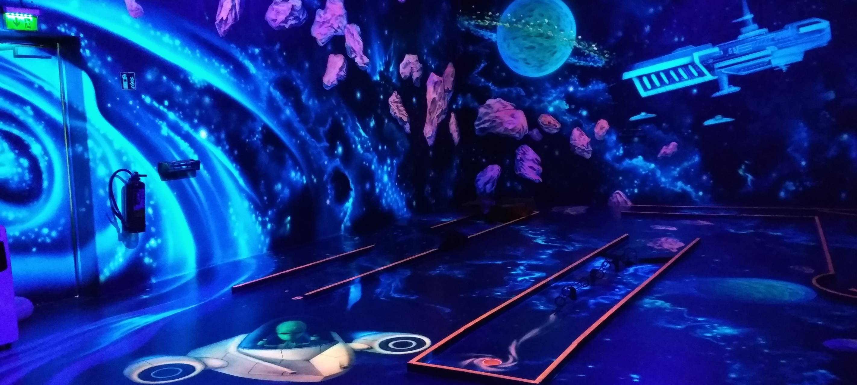 3D Schwarzlicht Golf