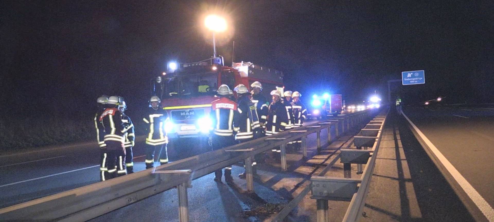 A3 nach LKW-Unfall in Richtung Frankfurt gesperrt