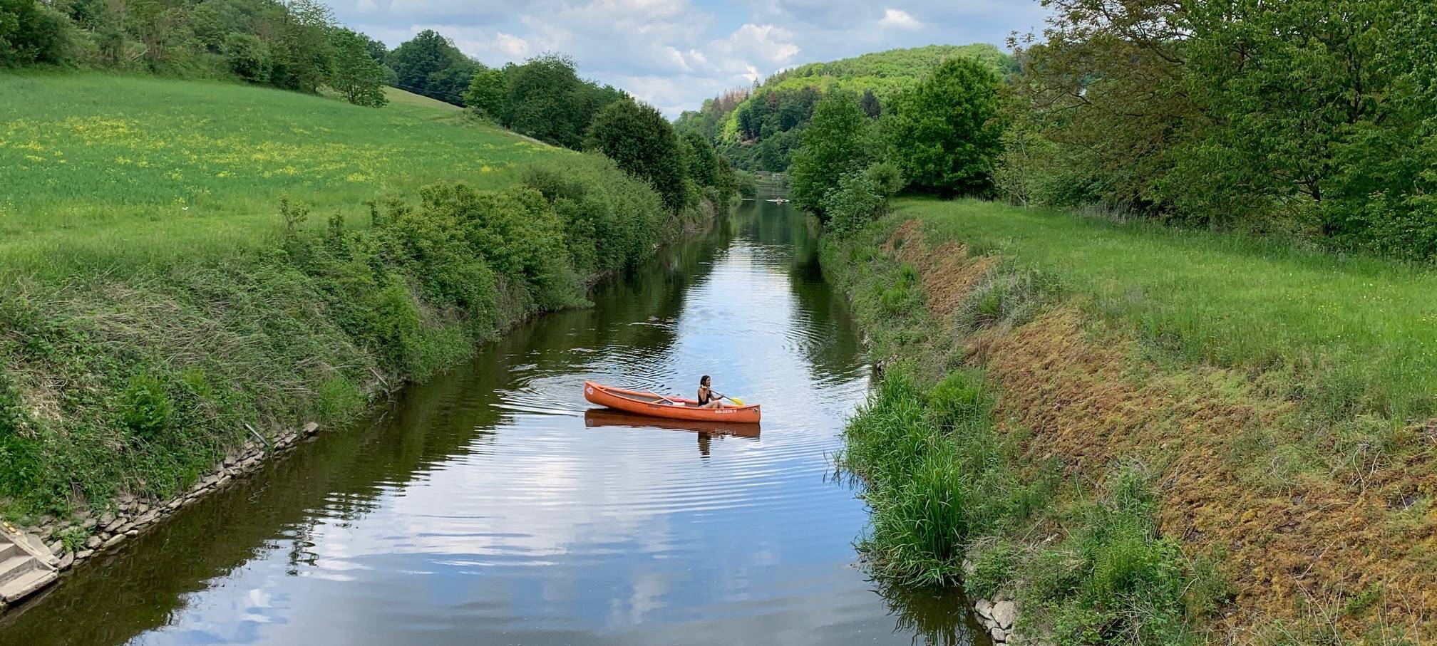 Kanufahren auf der Lahn