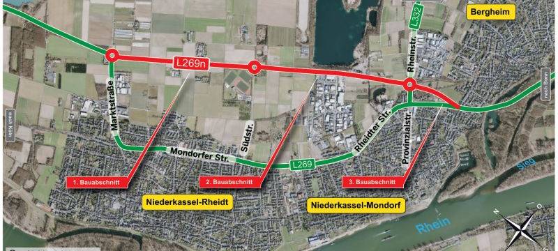 Bei der Niederkasseler Umgehungsstraße soll es weitergehen