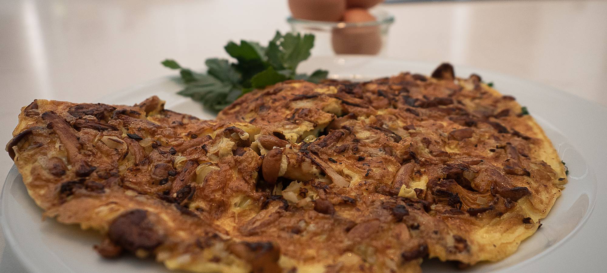 Volkers Foodtorial - Omelette mit Pfifferlingen