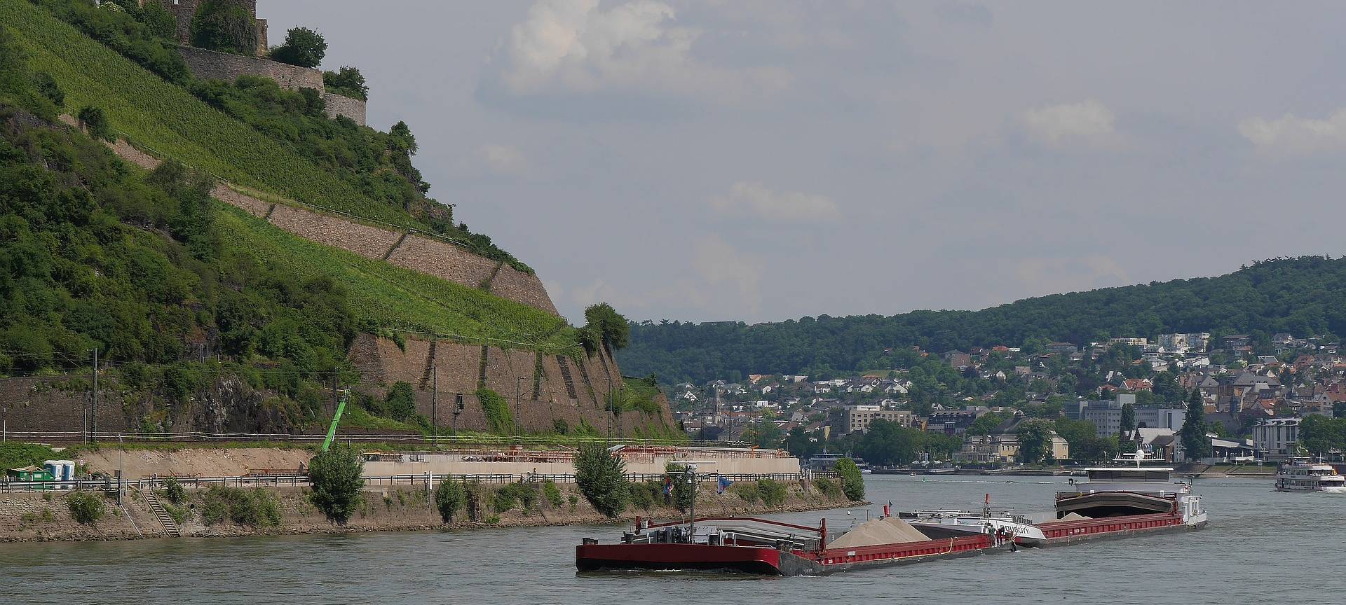 Deutlich weniger Ladung durch Niedrigwasser im Rhein