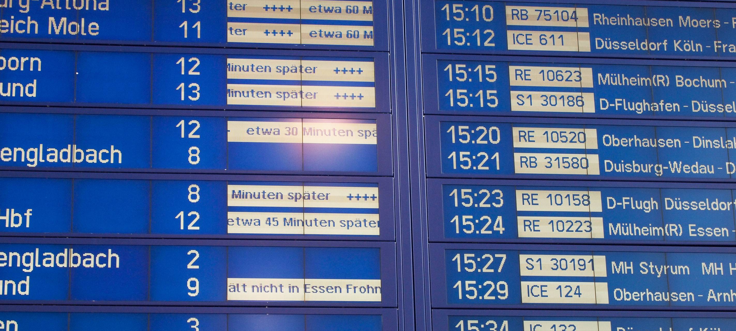 Bahnausfälle wegen Bauarbeiten