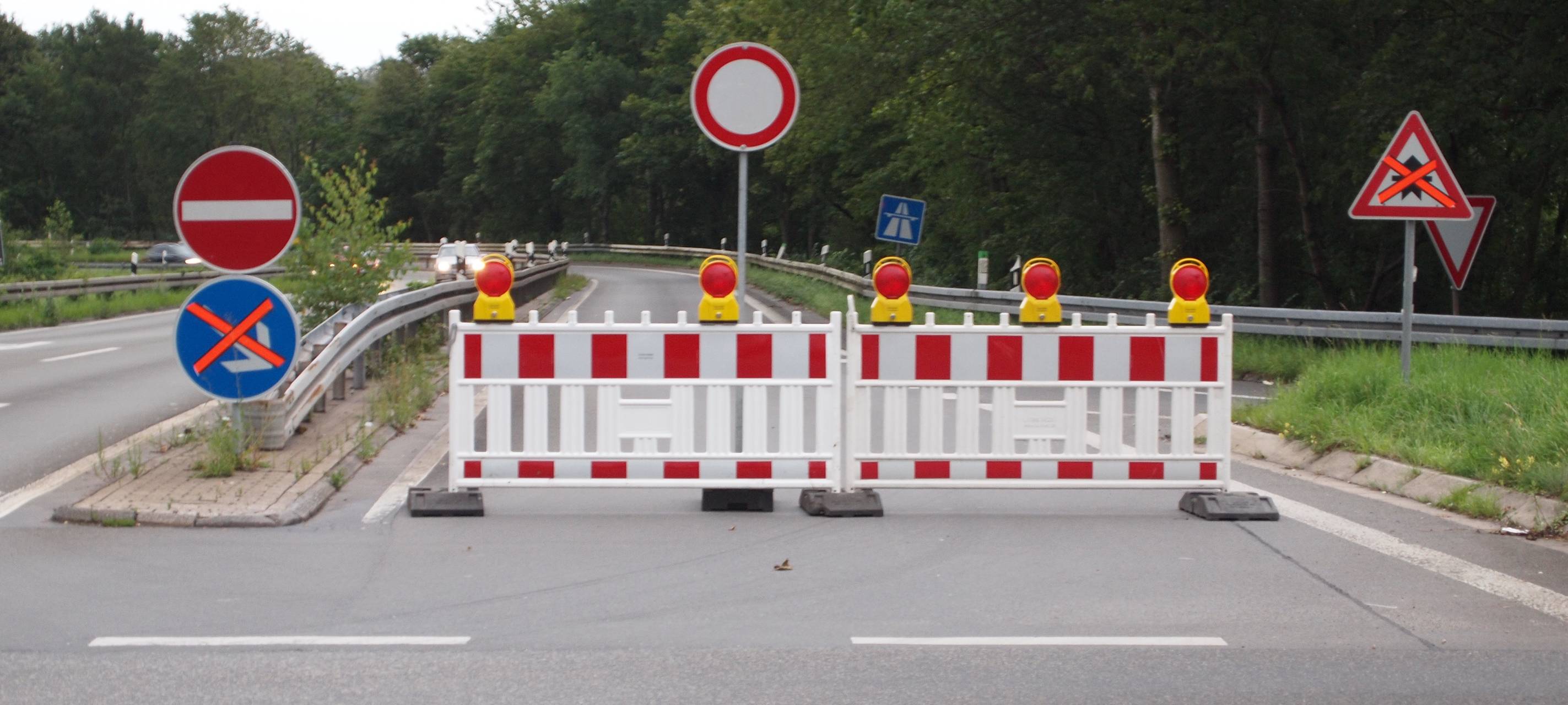 A 59 dieses Wochenende gesperrt
