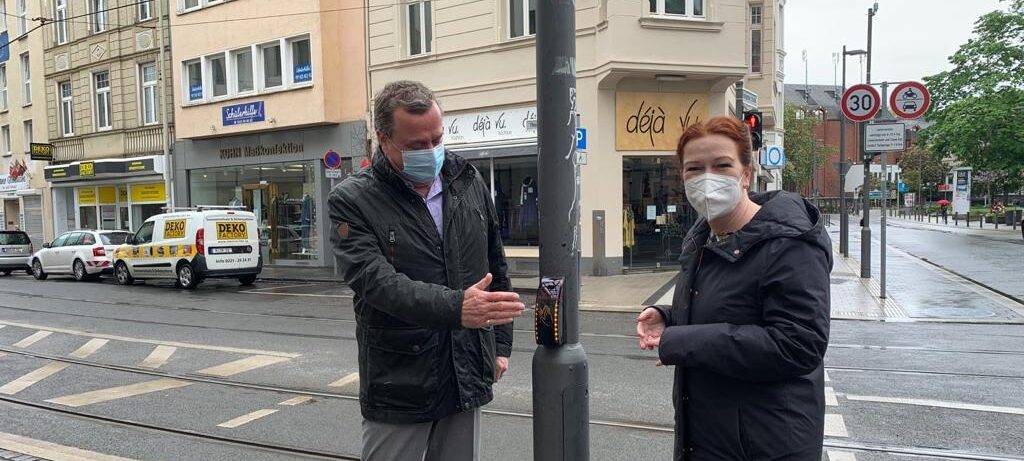 Berührungslose Taster - Bonn testet neues Ampelsystem