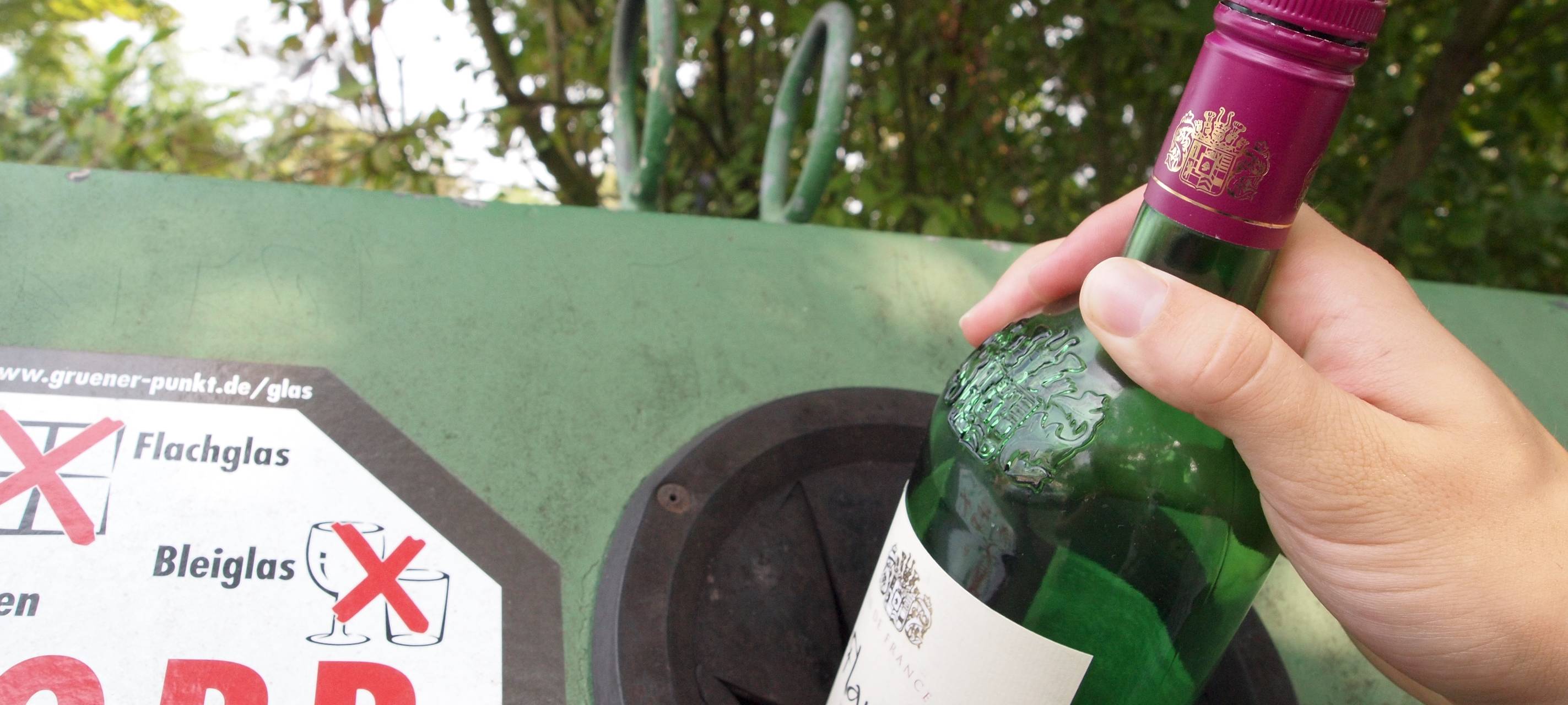Unterirdische Glascontainer in Sankt Augustin