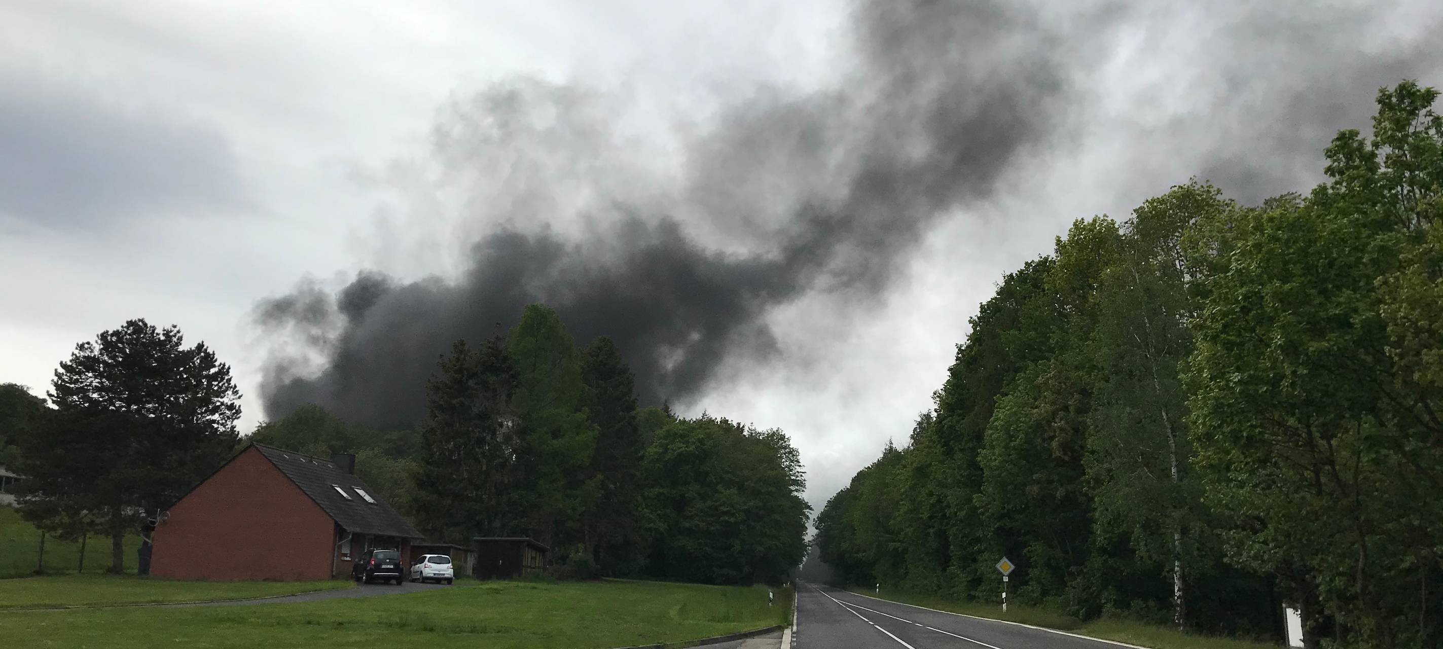 Brand auf Rheinbacher Munitionsdepot