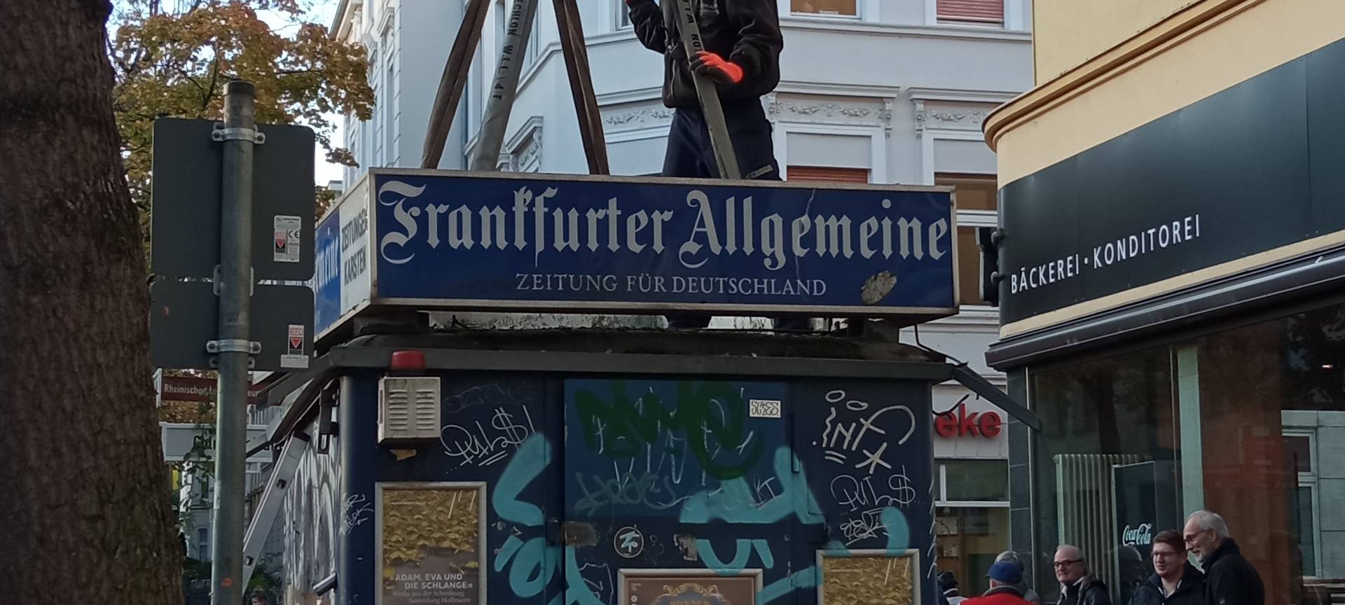 Ein Zeitungsbüdchen zieht um