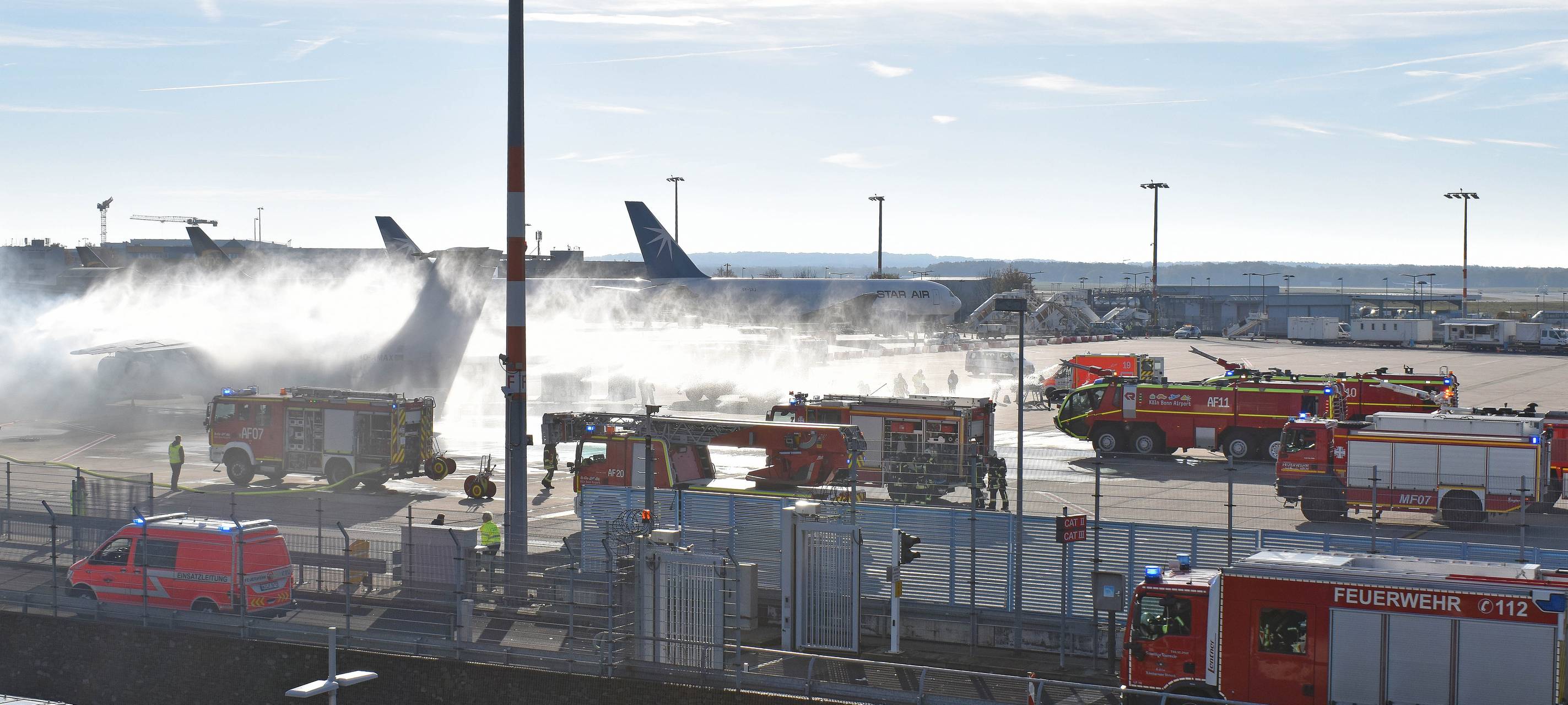 Übung am Flughafen KölnBonn