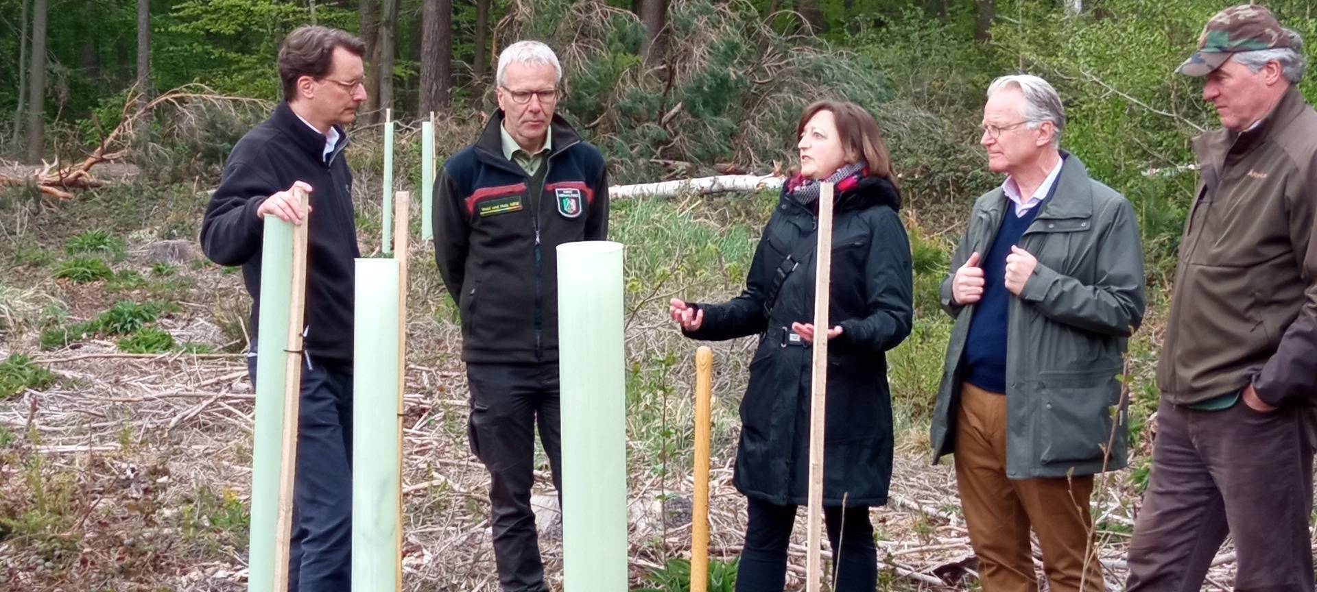 Wüst zu Besuch im Kottenforst