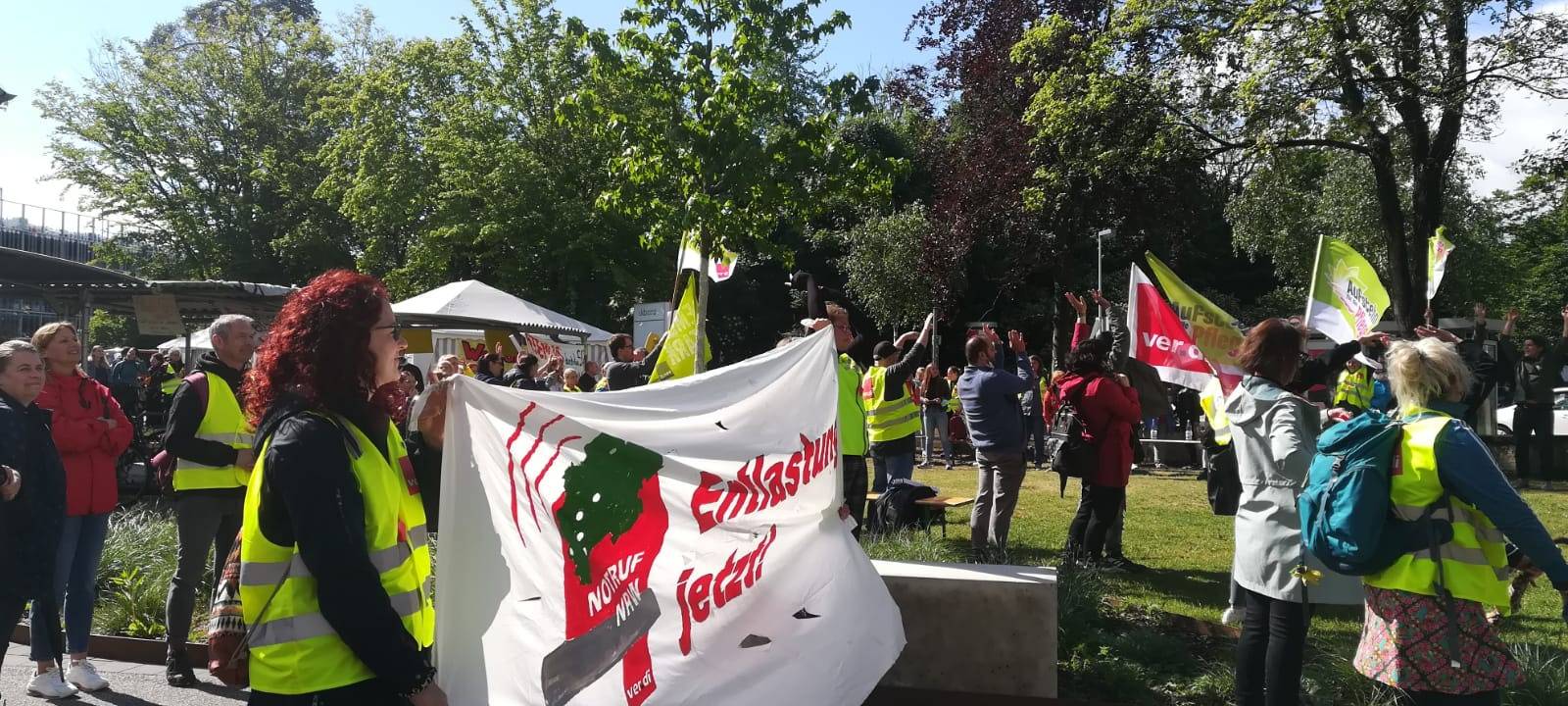 Großdemo zum Streik der Pflegekräfte