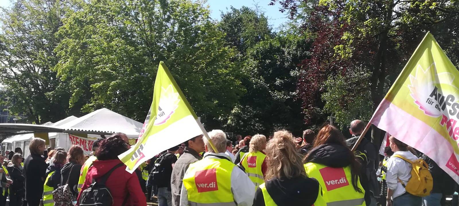 Großdemo zum Streik der Pflegekräfte