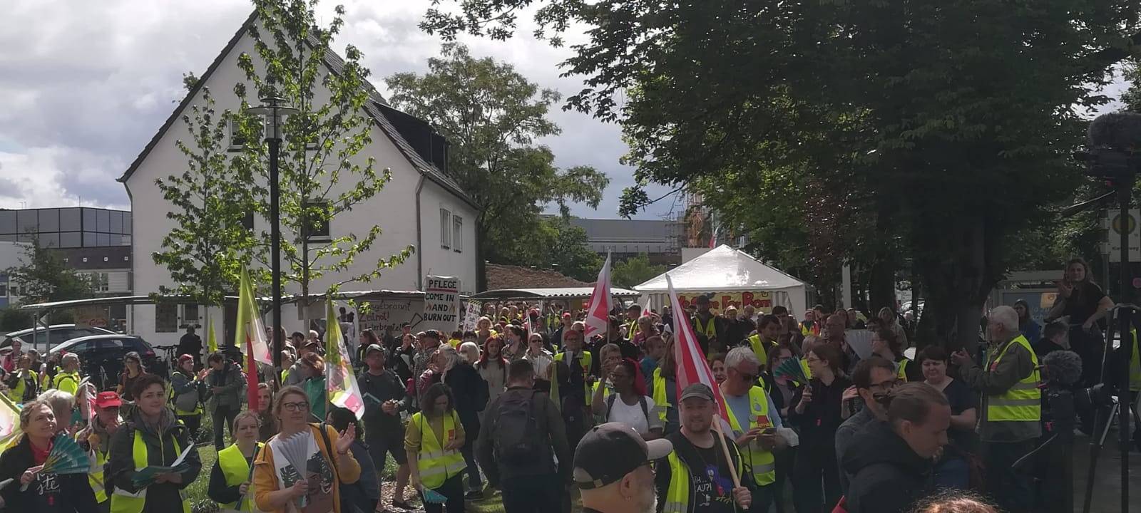 Großdemo zum Streik der Pflegekräfte