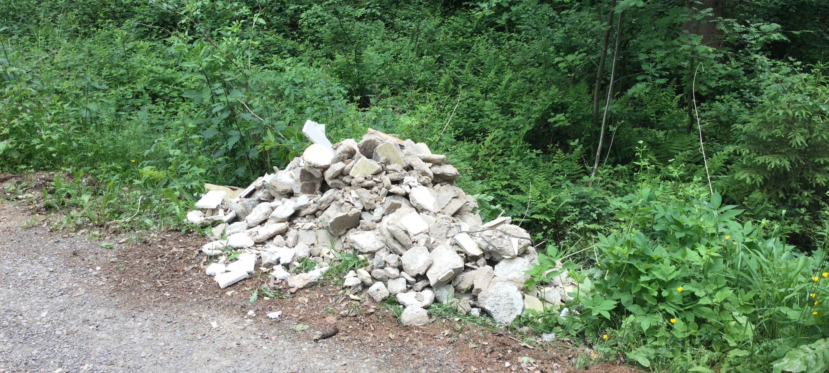 Rheinbach: Bauschutt im Wald abgeladen