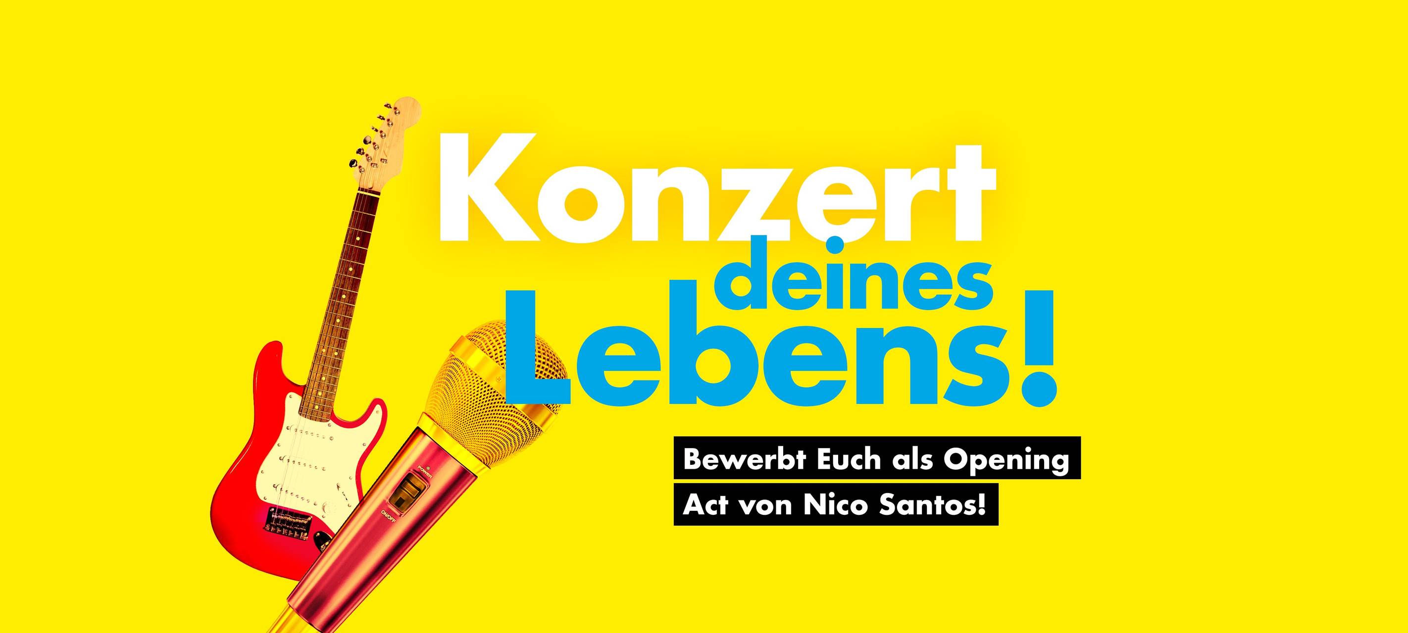 Support für Nico Santos werden: Konzert deines Lebens